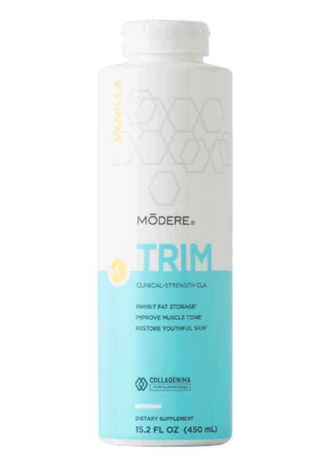 Modere trim review - Trim is available in 4 delicious flavors: Chocolate, Coconut Lime, Vanilla and Lemon. MAKE THREE LIFESTYLE CHANGES. By incorporating Burn, Trim and Activate into your routine and committing to make three healthy lifestyle changes, you’re choosing to take charge of your body and accelerate your results, so you can look and feel …